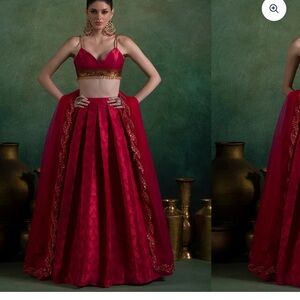 Elegant Red Women's Skirt